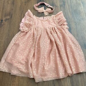 Baby gap dress with matching headband